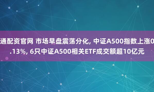 通配资官网 市场早盘震荡分化, 中证A500指数上涨0.13%, 6只中证A500相关ETF成交额超10亿元
